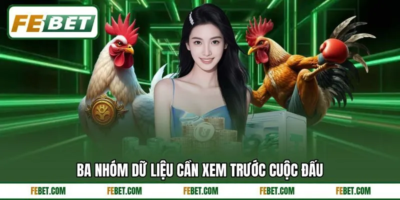 Ba nhóm dữ liệu cần xem trước cuộc đấu Ba nhóm dữ liệu cần xem trước cuộc đấu